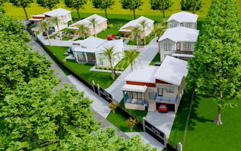 Brunswick Gardens community streetscape